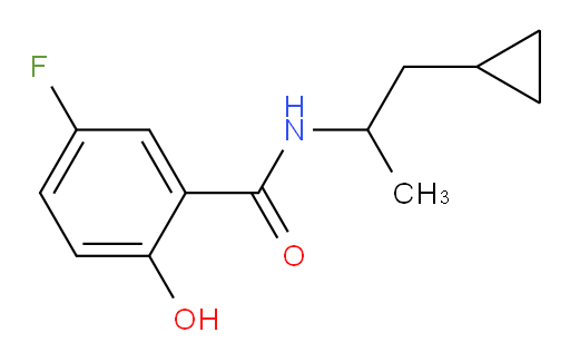 N-(1-cyclopropylpropan-2-yl)-5-fluoro-2-hydroxybenzamide