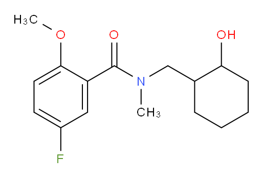 5-fluoro-N-((2-hydroxycyclohexyl)methyl)-2-methoxy-N-methylbenzamide