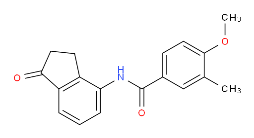 4-methoxy-3-methyl-N-(1-oxo-2,3-dihydro-1H-inden-4-yl)benzamide