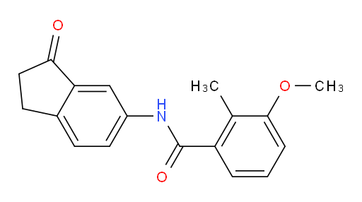3-methoxy-2-methyl-N-(3-oxo-2,3-dihydro-1H-inden-5-yl)benzamide