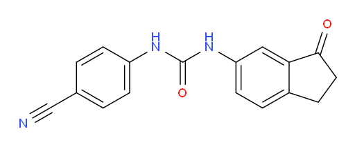 1-(4-cyanophenyl)-3-(3-oxo-2,3-dihydro-1H-inden-5-yl)urea