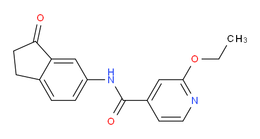 2-ethoxy-N-(3-oxo-2,3-dihydro-1H-inden-5-yl)isonicotinamide