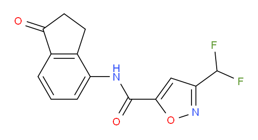 3-(difluoromethyl)-N-(1-oxo-2,3-dihydro-1H-inden-4-yl)isoxazole-5-carboxamide