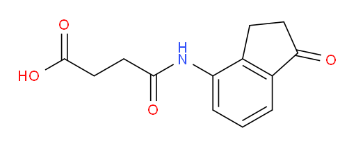 4-oxo-4-((1-oxo-2,3-dihydro-1H-inden-4-yl)amino)butanoic acid