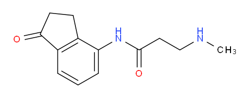 3-(methylamino)-N-(1-oxo-2,3-dihydro-1H-inden-4-yl)propanamide