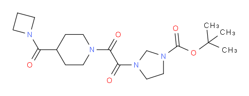 tert-butyl 3-(2-(4-(azetidine-1-carbonyl)piperidin-1-yl)-2-oxoacetyl)imidazolidine-1-carboxylate