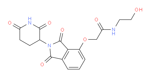 2-((2-(2,6-dioxopiperidin-3-yl)-1,3-dioxoisoindolin-4-yl)oxy)-N-(2-hydroxyethyl)acetamide