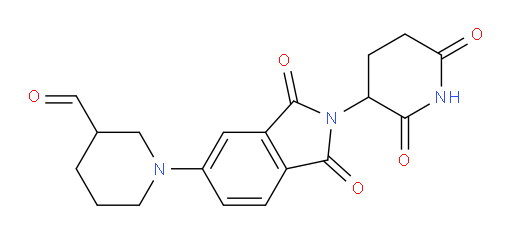 1-(2-(2,6-dioxopiperidin-3-yl)-1,3-dioxoisoindolin-5-yl)piperidine-3-carbaldehyde