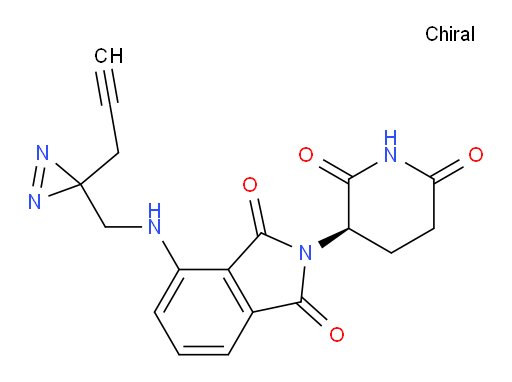 (R)-2-(2,6-dioxopiperidin-3-yl)-4-(((3-(prop-2-yn-1-yl)-3H-diazirin-3-yl)methyl)amino)isoindoline-1,3-dione