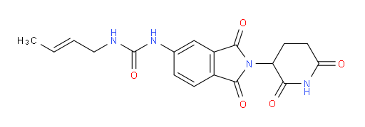 (E)-1-(but-2-en-1-yl)-3-(2-(2,6-dioxopiperidin-3-yl)-1,3-dioxoisoindolin-5-yl)urea