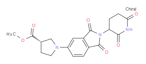 (3S)-methyl 1-(2-(2,6-dioxopiperidin-3-yl)-1,3-dioxoisoindolin-5-yl)pyrrolidine-3-carboxylate