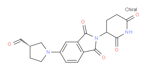 (3S)-1-(2-(2,6-dioxopiperidin-3-yl)-1,3-dioxoisoindolin-5-yl)pyrrolidine-3-carbaldehyde