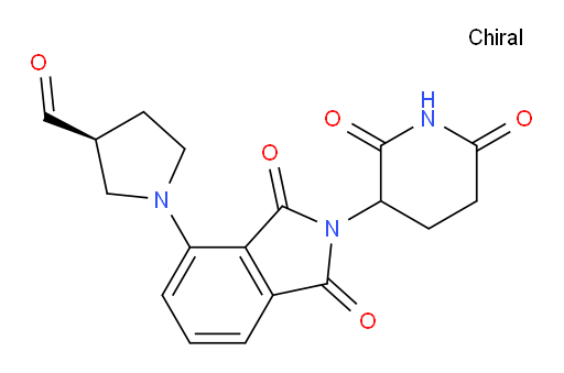 (3S)-1-(2-(2,6-dioxopiperidin-3-yl)-1,3-dioxoisoindolin-4-yl)pyrrolidine-3-carbaldehyde