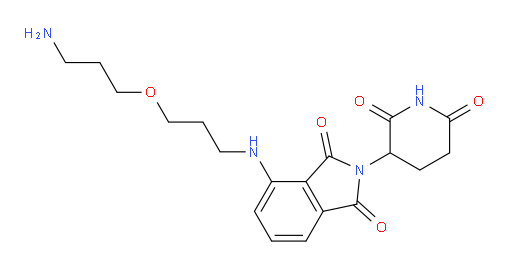 4-((3-(3-aminopropoxy)propyl)amino)-2-(2,6-dioxopiperidin-3-yl)isoindoline-1,3-dione