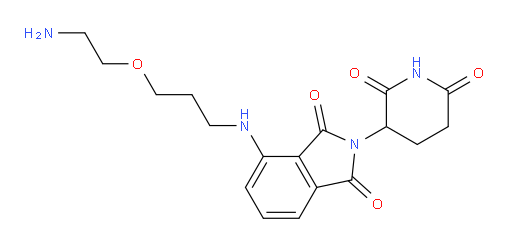 4-((3-(2-aminoethoxy)propyl)amino)-2-(2,6-dioxopiperidin-3-yl)isoindoline-1,3-dione