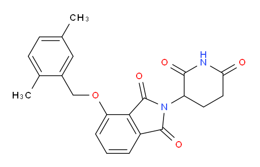 4-((2,5-dimethylbenzyl)oxy)-2-(2,6-dioxopiperidin-3-yl)isoindoline-1,3-dione