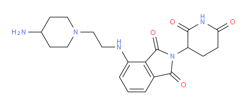 4-((2-(4-aminopiperidin-1-yl)ethyl)amino)-2-(2,6-dioxopiperidin-3-yl)isoindoline-1,3-dione