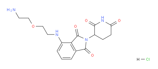 4-((2-(2-aminoethoxy)ethyl)amino)-2-(2,6-dioxopiperidin-3-yl)isoindoline-1,3-dione hydrochloride