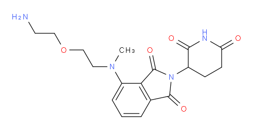 4-((2-(2-aminoethoxy)ethyl)(methyl)amino)-2-(2,6-dioxopiperidin-3-yl)isoindoline-1,3-dione