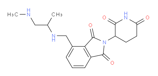 2-(2,6-dioxopiperidin-3-yl)-4-(((1-(methylamino)propan-2-yl)amino)methyl)isoindoline-1,3-dione