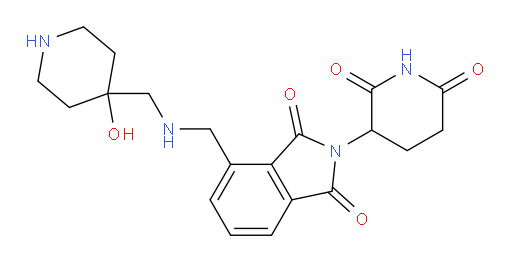 2-(2,6-dioxopiperidin-3-yl)-4-((((4-hydroxypiperidin-4-yl)methyl)amino)methyl)isoindoline-1,3-dione