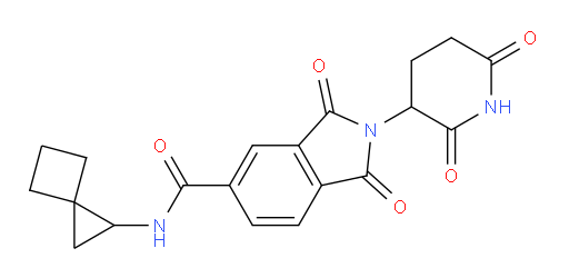 2-(2,6-dioxopiperidin-3-yl)-1,3-dioxo-N-(spiro[2.3]hexan-1-yl)isoindoline-5-carboxamide