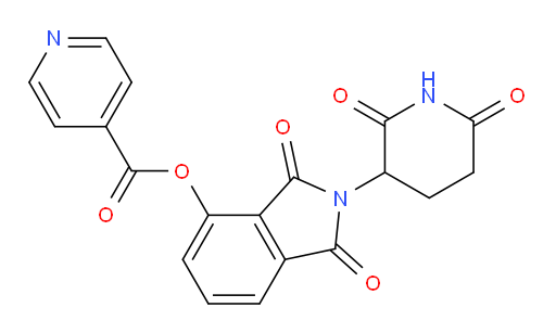 2-(2,6-dioxopiperidin-3-yl)-1,3-dioxoisoindolin-4-yl isonicotinate