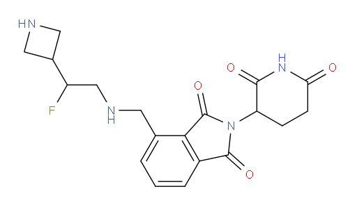 4-(((2-(azetidin-3-yl)-2-fluoroethyl)amino)methyl)-2-(2,6-dioxopiperidin-3-yl)isoindoline-1,3-dione