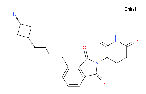 4-(((2-((1s,3r)-3-aminocyclobutyl)ethyl)amino)methyl)-2-(2,6-dioxopiperidin-3-yl)isoindoline-1,3-dione