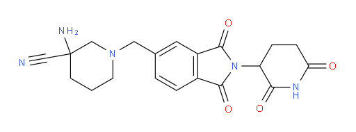 3-amino-1-((2-(2,6-dioxopiperidin-3-yl)-1,3-dioxoisoindolin-5-yl)methyl)piperidine-3-carbonitrile