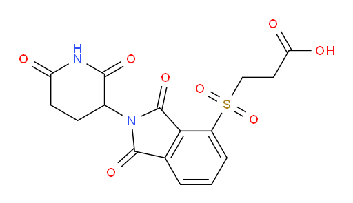 3-((2-(2,6-dioxopiperidin-3-yl)-1,3-dioxoisoindolin-4-yl)sulfonyl)propanoic acid