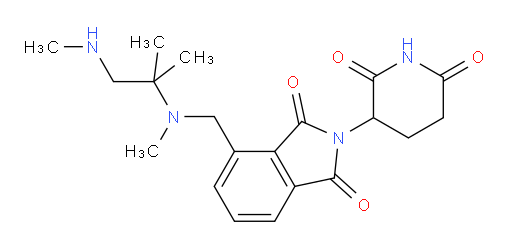 2-(2,6-dioxopiperidin-3-yl)-4-((methyl(2-methyl-1-(methylamino)propan-2-yl)amino)methyl)isoindoline-1,3-dione