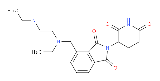 2-(2,6-dioxopiperidin-3-yl)-4-((ethyl(2-(ethylamino)ethyl)amino)methyl)isoindoline-1,3-dione