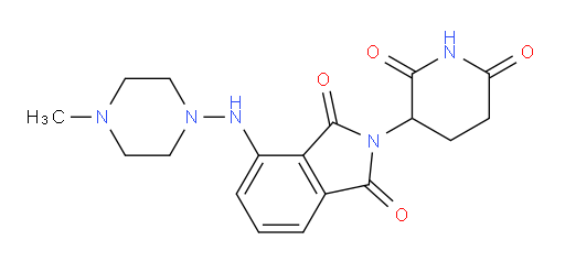 2-(2,6-dioxopiperidin-3-yl)-4-((4-methylpiperazin-1-yl)amino)isoindoline-1,3-dione