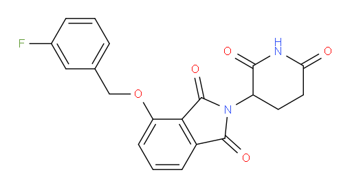 2-(2,6-dioxopiperidin-3-yl)-4-((3-fluorobenzyl)oxy)isoindoline-1,3-dione