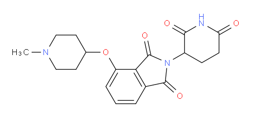 2-(2,6-dioxopiperidin-3-yl)-4-((1-methylpiperidin-4-yl)oxy)isoindoline-1,3-dione