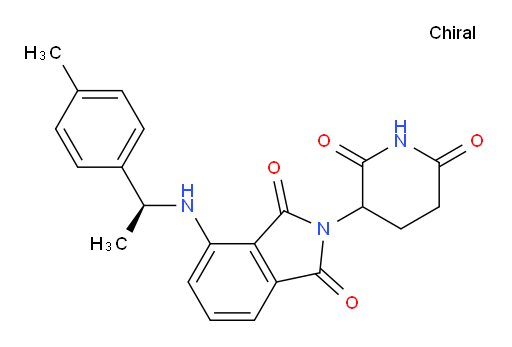2-(2,6-dioxopiperidin-3-yl)-4-(((S)-1-(p-tolyl)ethyl)amino)isoindoline-1,3-dione