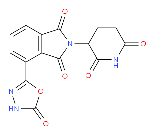 2-(2,6-dioxopiperidin-3-yl)-4-(5-oxo-4,5-dihydro-1,3,4-oxadiazol-2-yl)isoindoline-1,3-dione
