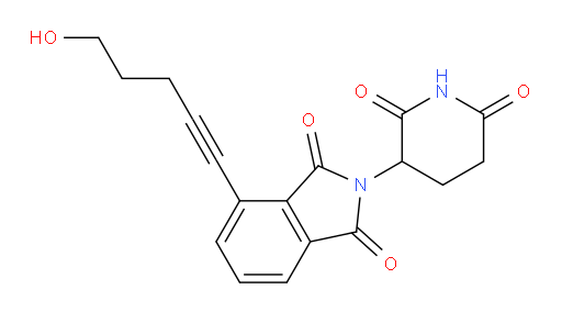 2-(2,6-dioxopiperidin-3-yl)-4-(5-hydroxypent-1-yn-1-yl)isoindoline-1,3-dione