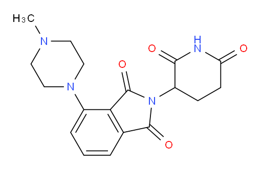 2-(2,6-dioxopiperidin-3-yl)-4-(4-methylpiperazin-1-yl)isoindoline-1,3-dione