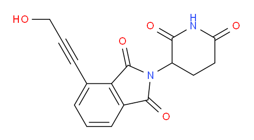 2-(2,6-dioxopiperidin-3-yl)-4-(3-hydroxyprop-1-yn-1-yl)isoindoline-1,3-dione