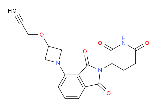 2-(2,6-dioxopiperidin-3-yl)-4-(3-(prop-2-yn-1-yloxy)azetidin-1-yl)isoindoline-1,3-dione