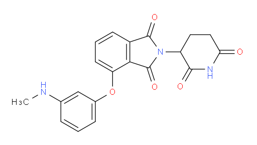 2-(2,6-dioxopiperidin-3-yl)-4-(3-(methylamino)phenoxy)isoindoline-1,3-dione