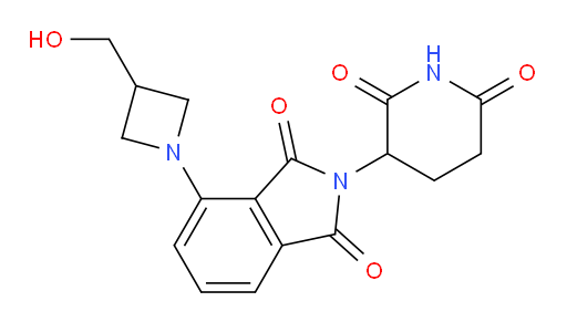2-(2,6-dioxopiperidin-3-yl)-4-(3-(hydroxymethyl)azetidin-1-yl)isoindoline-1,3-dione