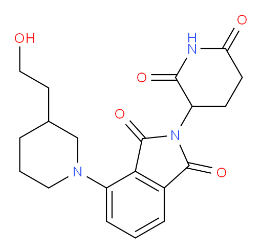 2-(2,6-dioxopiperidin-3-yl)-4-(3-(2-hydroxyethyl)piperidin-1-yl)isoindoline-1,3-dione