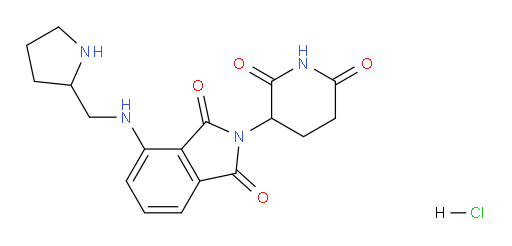 2-(2,6-dioxopiperidin-3-yl)-4-((pyrrolidin-2-ylmethyl)amino)isoindoline-1,3-dione hydrochloride