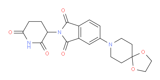 2-(2,6-dioxopiperidin-3-yl)-5-(1,4-dioxa-8-azaspiro[4.5]decan-8-yl)isoindoline-1,3-dione