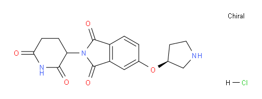 2-(2,6-dioxopiperidin-3-yl)-5-((S)-pyrrolidin-3-yloxy)isoindoline-1,3-dione hydrochloride