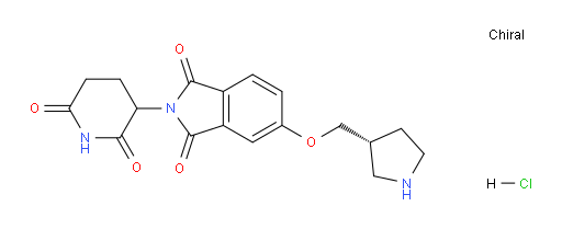 2-(2,6-dioxopiperidin-3-yl)-5-((R)-pyrrolidin-3-ylmethoxy)isoindoline-1,3-dione hydrochloride