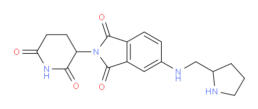 2-(2,6-dioxopiperidin-3-yl)-5-((pyrrolidin-2-ylmethyl)amino)isoindoline-1,3-dione